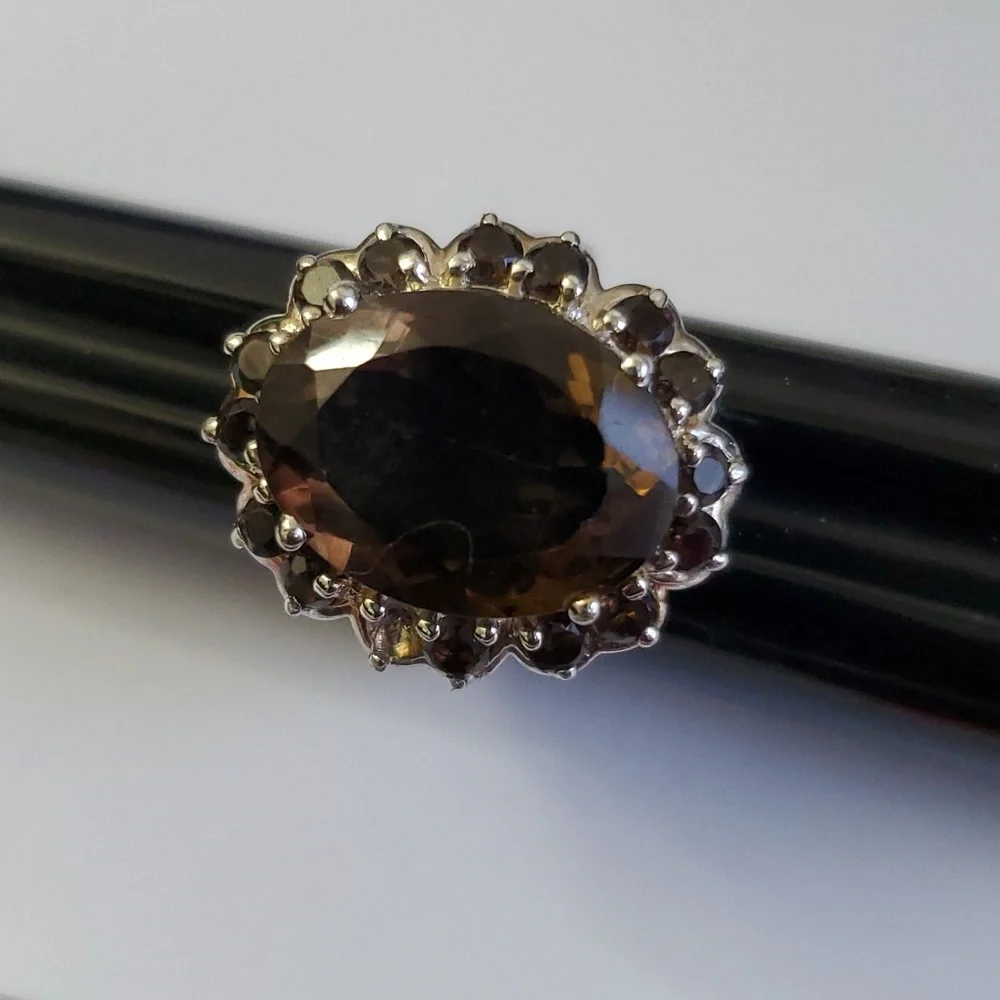 Sterling Silver 925 Quartz Ring